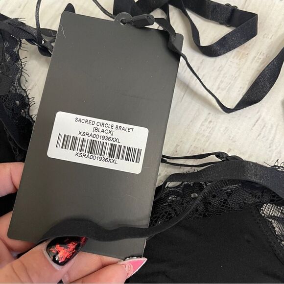 NWT Killstar black lace sacred circle bralette - Picture 5 of 7
